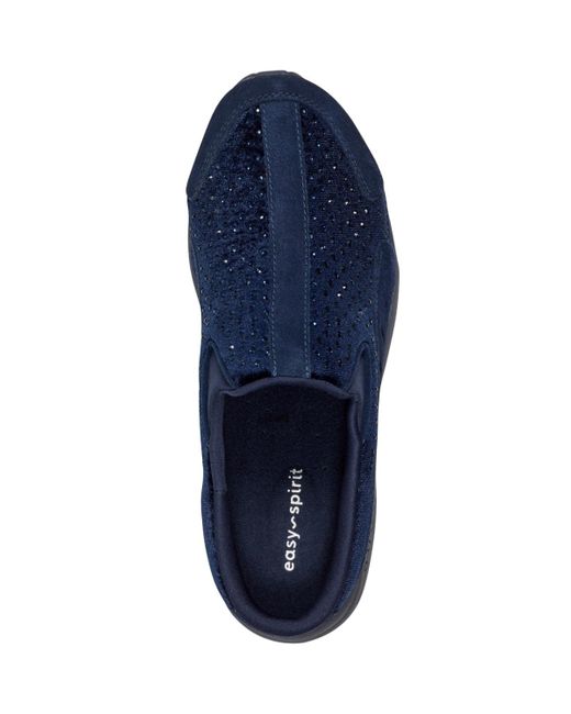 Easy Spirit Blue Traveltime Slip-on Mule Walking Sneakers