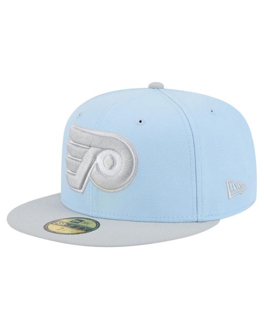 KTZ Light Blue/gray Philadelphia Flyers Color Pack Two-tone 59fifty Fitted Hat for men