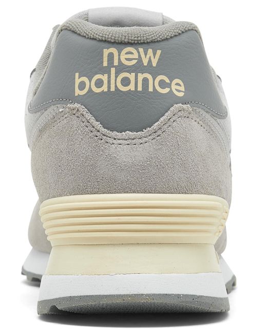 New Balance White 574 Casual Sneakers From Finish Line for men