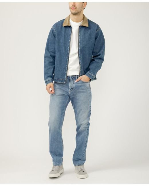 Silver Jeans Co. Blue Denim Work Jacket for men