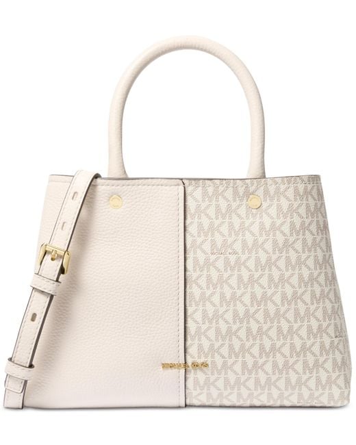 Michael Kors Natural Michael Flora Medium Satchel