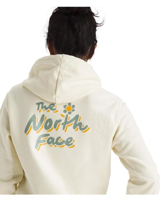 The North Face White Evolution Floral Cloud Hoodie