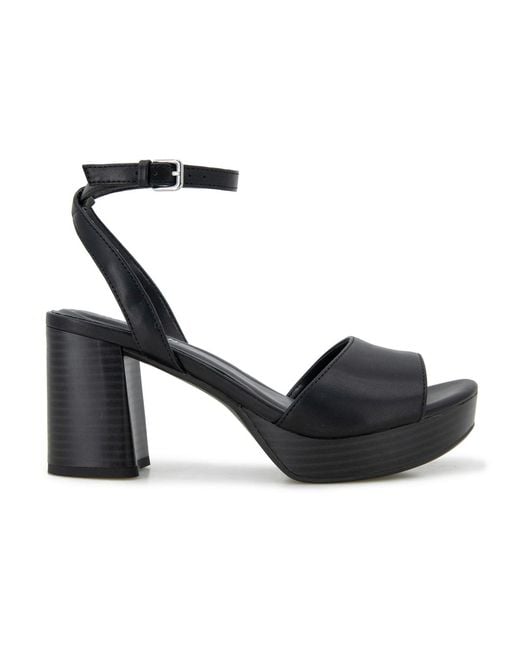Kenneth Cole Black Ryanne Platform Sandals