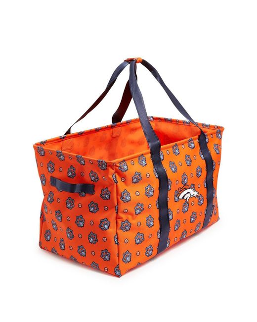 Vera Bradley Denver Broncos Reactive Large Car Tote Bag in Orange | Lyst