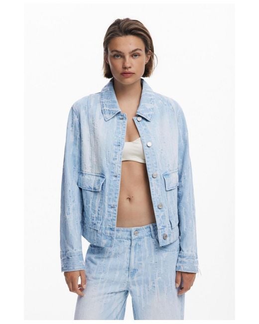 Desigual Blue Denim Jacket