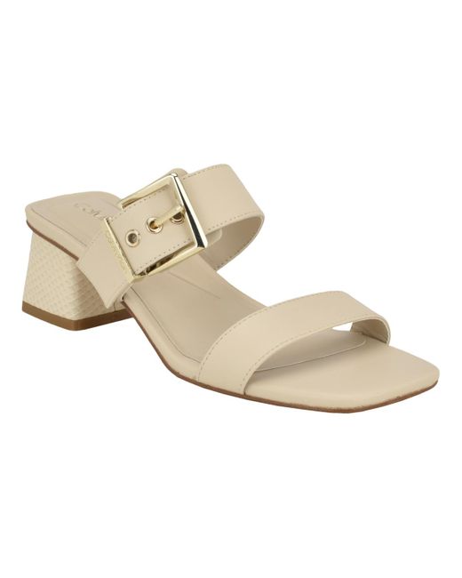 Calvin Klein White Averie Slip-on Strappy Dress Sandals