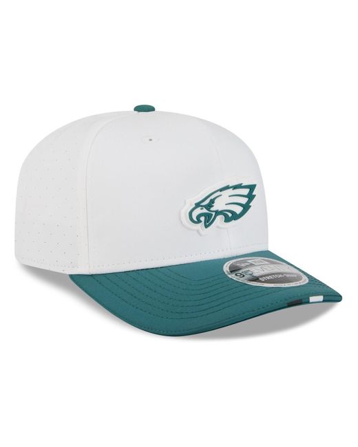 KTZ Blue White/midnight Green Philadelphia Eagles 2025 Nfl Training Camp 9seventy Adjustable Hat for men