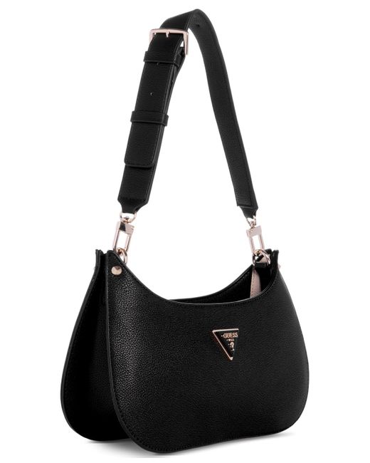 Guess Black Meridian Small Top Zip Shoulder Bag