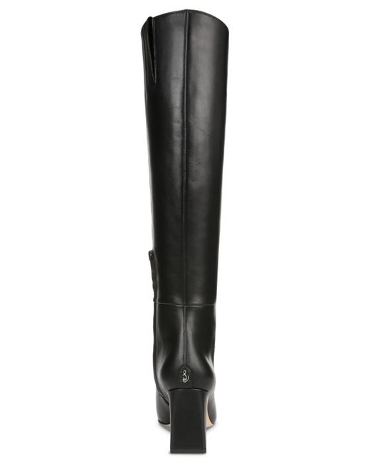 Sam Edelman Black Sylvia Wide Calf Knee-High Boots