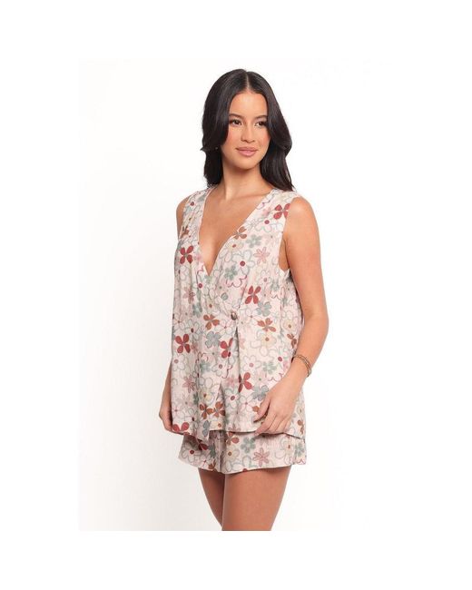 Petal & Pup Pink Clemie Wrap Top