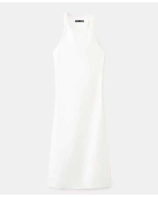 Mango White Selection Long Open Back Blouse