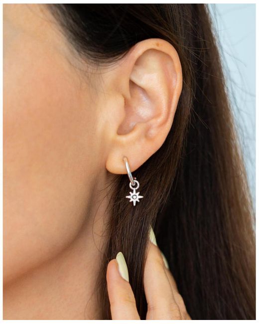 Lucky Feather Pink Hoops