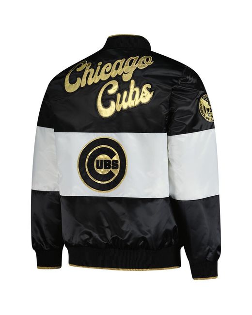 Starter Black Chicago Cubs Full-snap Jacket for men