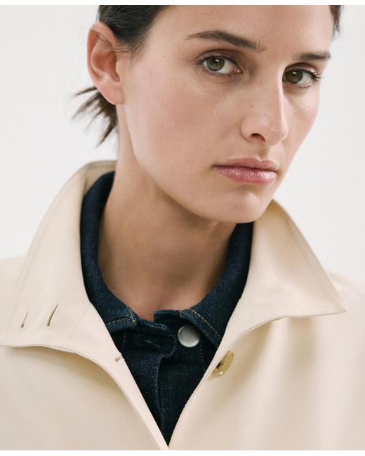 Mango Natural Pockets Oversized Jacket