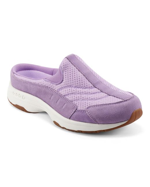 Easy Spirit Purple Travel Time Slip-on Walking Mules