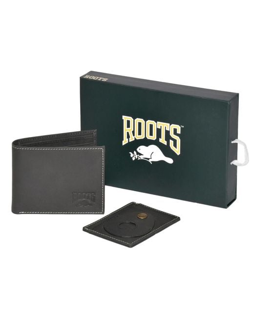 ROOTS Green Men Slimfold Wallet for men