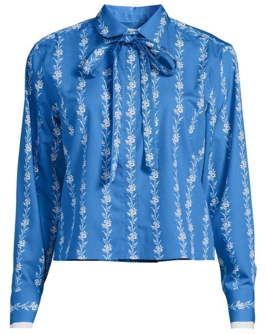 Lands' End Blue Carefree Cotton Shirt
