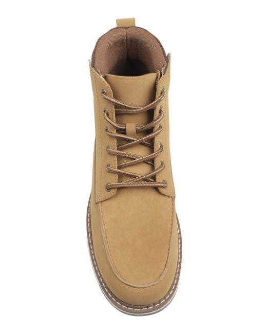Club Room Natural Felixx Lace Up Boots for men