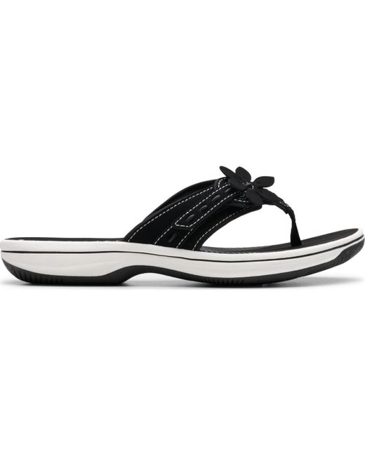 Clarks Black Cloudsteppers Breeze Opal Sandals