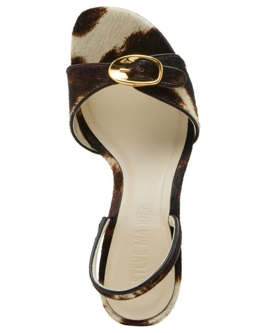 Steve Madden Metallic Henrietta Kitten-heel Dress Sandals