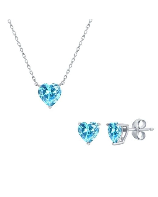Simona Blue Sterling Silver