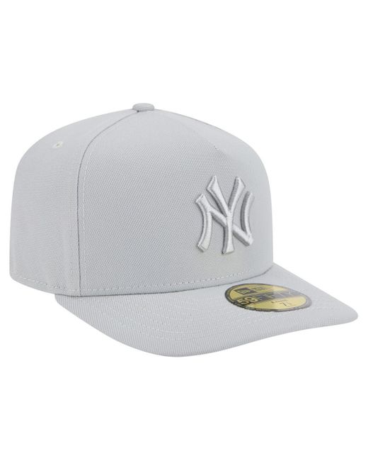 KTZ Gray New York Yankees Colorpack 59fifty Fitted Hat for men