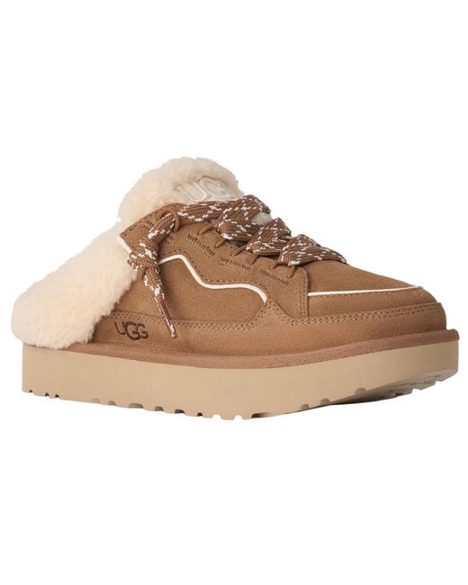 Ugg Brown Lowmel Round Toe Mule Clogs