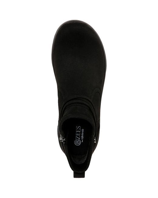 LifeStride Black Guest Washable Round Toe Booties