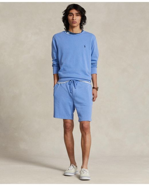 Polo Ralph Lauren Blue Spa Terry Sweatshirt for men