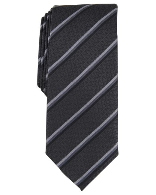 Alfani Gray Vaughn Stripe Tie for men