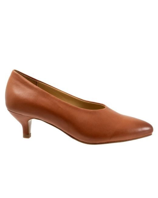 Trotters Brown Kimber Pump