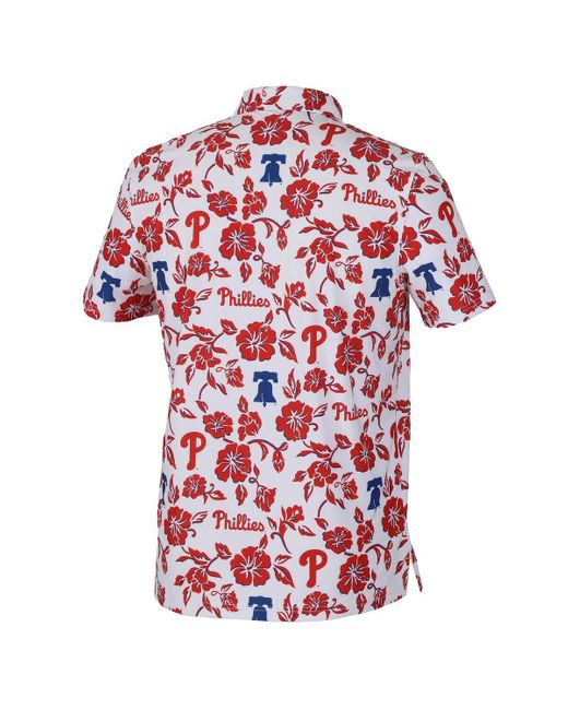 Reyn Spooner Red Philadelphia Phillies Pua Performance Polo Shirt for men