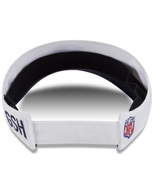 KTZ Blue White/navy Chicago Bears 2025 Nfl Training Camp Adjustable Visor Hat for men