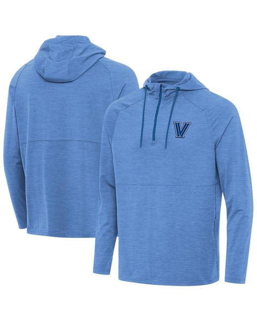 Antigua Blue Villanova Wildcats Spikes Quarter-zip Hoodie for men