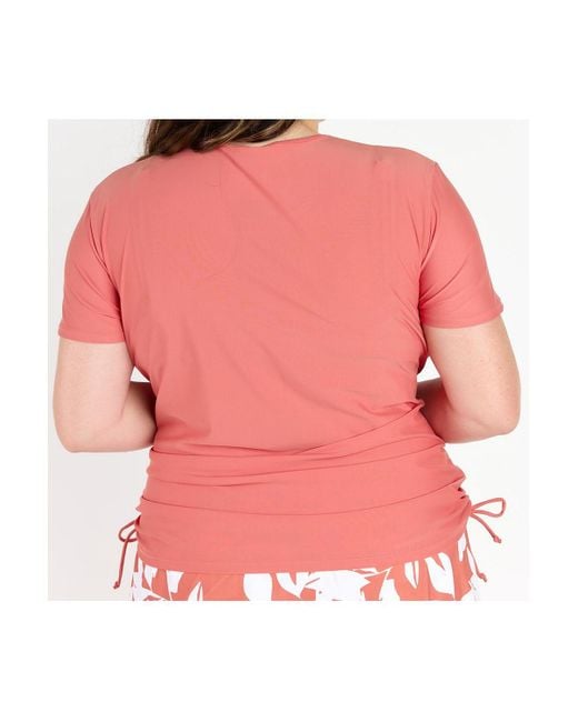 Calypsa Pink Plus Size Adele Swim Top