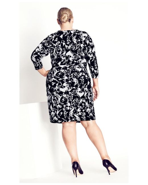 Avenue Black Deanna Wrap Lace Dress