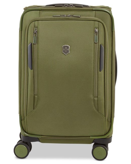 Victorinox Green Closeout! Vx Avenue 22" Frequent Flyer Softside Expandable Carry-on Suitcase In Olive for men