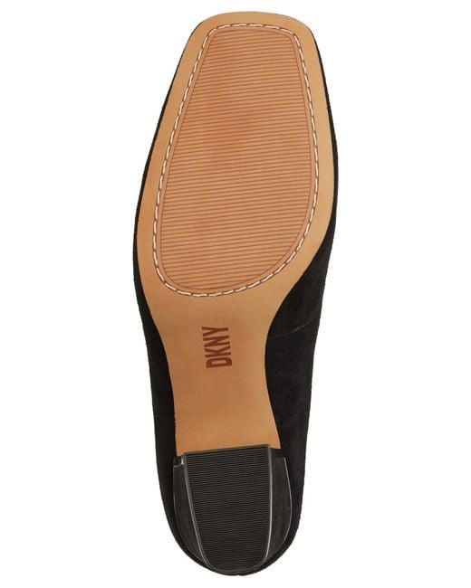 DKNY Black Celsa Slip-on Square-toe Pumps