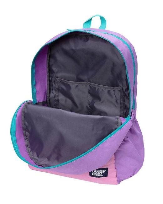 Lands' End Purple Kids Techpack Large Backpack