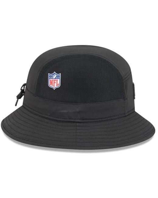 KTZ Black Las Vegas Raiders 2025 Sideline Bucket Hat for men
