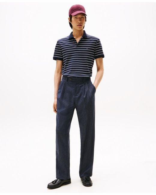 Tommy Hilfiger Blue Regular-fit Ultra Soft Liquid Cotton Polo Shirts for men