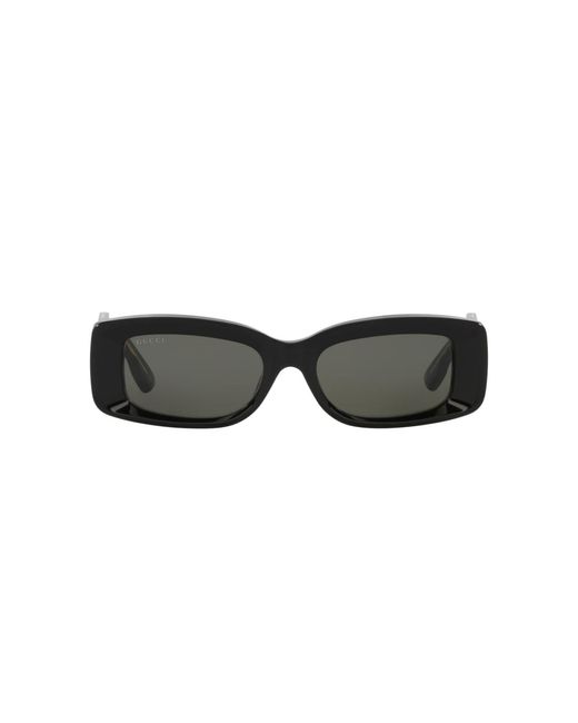 Gucci Black Rectangle Sunglasses