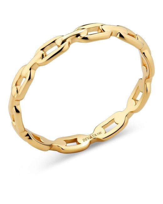 DEVATA Metallic Cable Link Ring