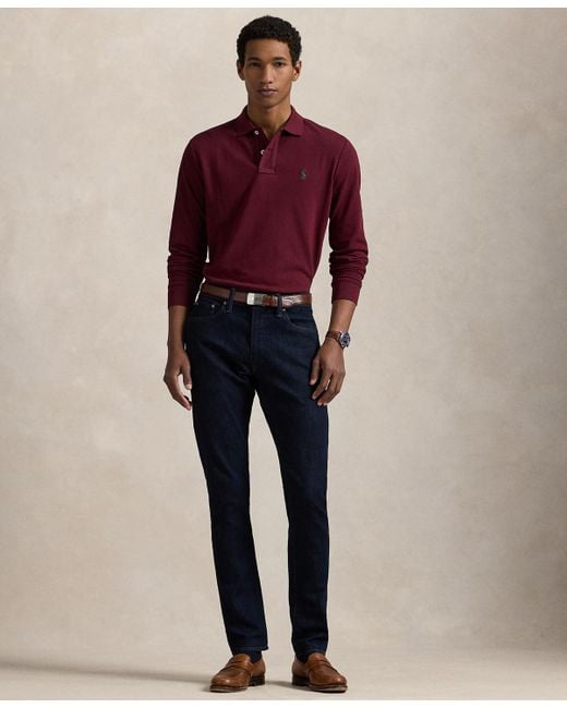 Polo Ralph Lauren Red Classic-fit Stretch Mesh Polo Shirt for men