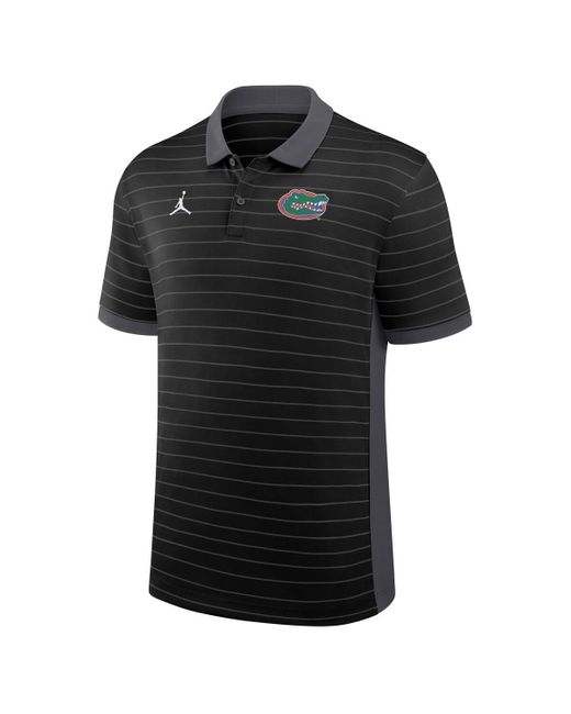 Nike Black Florida Gators 2025 Early Season Coaches Sideline Victory Stripe Performance Polo Shirt for men