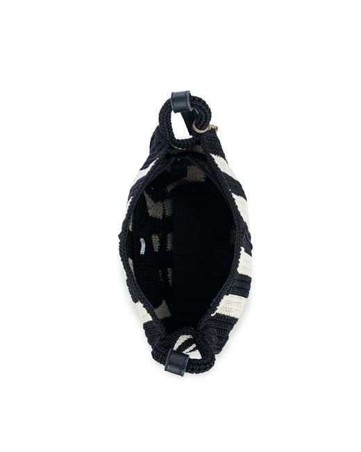 The Sak Black Los Feliz Crochet Small Crossbody Bag