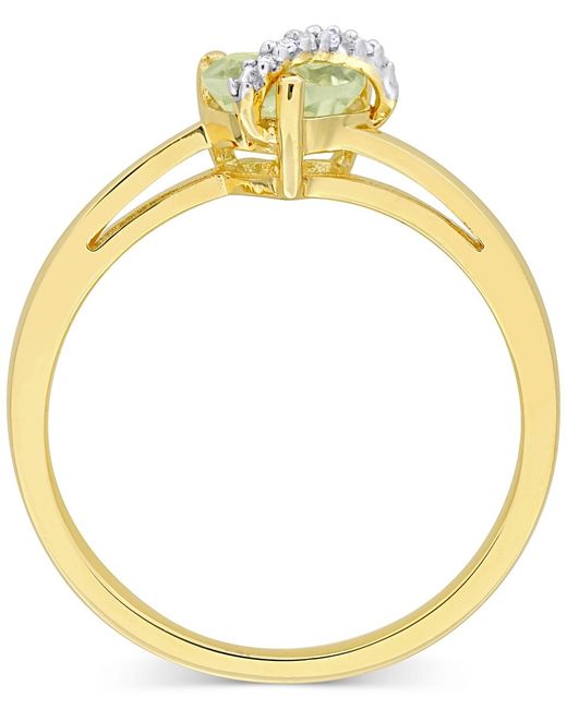 Macy's Metallic Gemstone Heart Ring