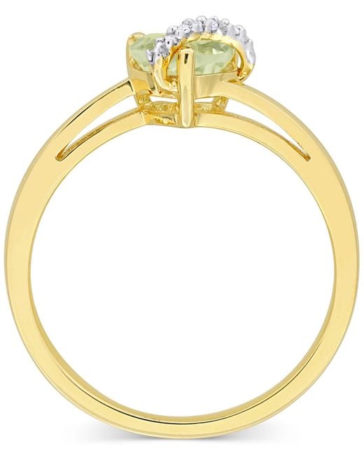 Macy's Metallic Gemstone Heart Ring