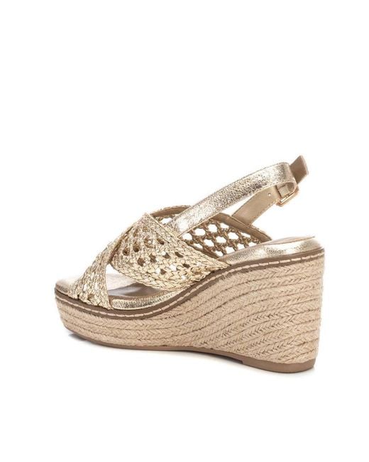 Xti Natural Medium Heel Sandals