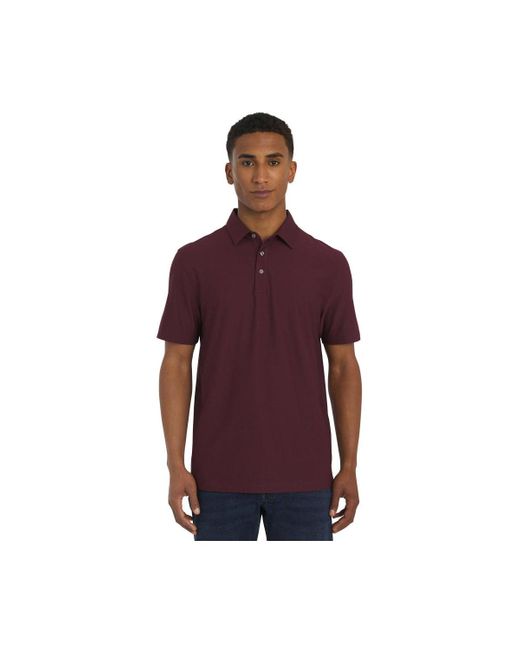 DKNY Purple Transit Stretch Knit Polo for men